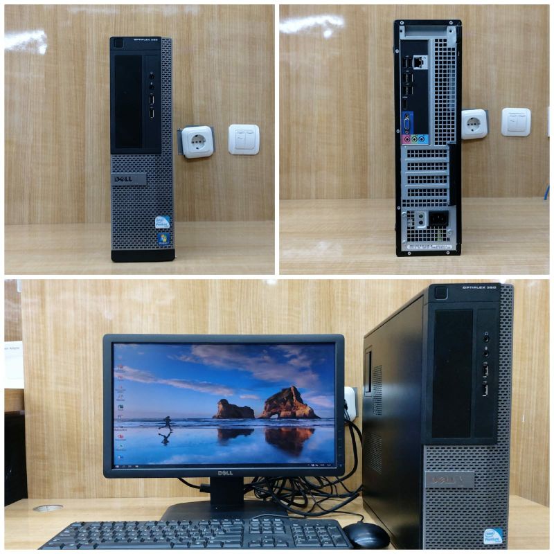 Paketan PC Dell Optiplex 390 Intel G630 Ram 4 GB DDR 3 HDD 500 GB LCD 19in Wide