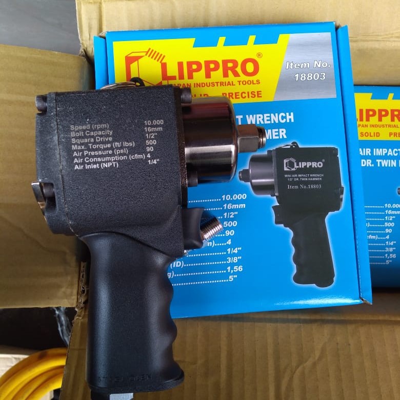 LIPPRO JAPAN Air Impact Wrench 1/2" DR TWIN HAMMER
