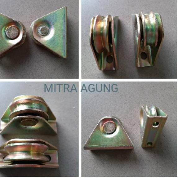 ➤ RODA PAGAR RUMAH 5CM - RODA PINTU GERBANG RODA BUBUT RODA BESI COR 5CM ♞