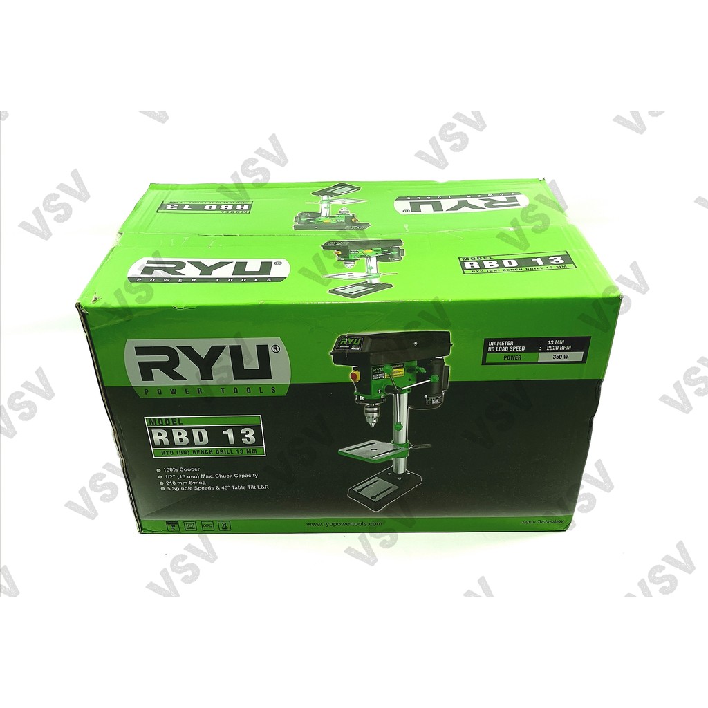 RYU Mesin Bor Duduk 13mm RBD13 Bench Drill 13mm