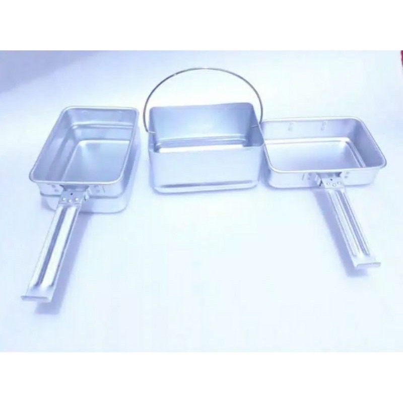 ORIGINAL ALAT MASAK NESTING TNI / COOKING SET TNI