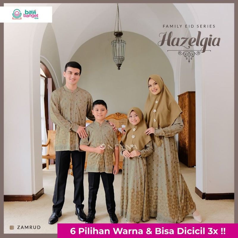sarimbit keluarga by neyna hazelgia series gamis lebaran gamis keluarga gamis cantik gamis ibu anak