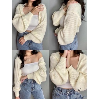Liam Oversize Crop Bolero Cardigan / LIAM OVERSIZE CROP CARDIGAN / Liam Oversize Crop Bolero Cardiga