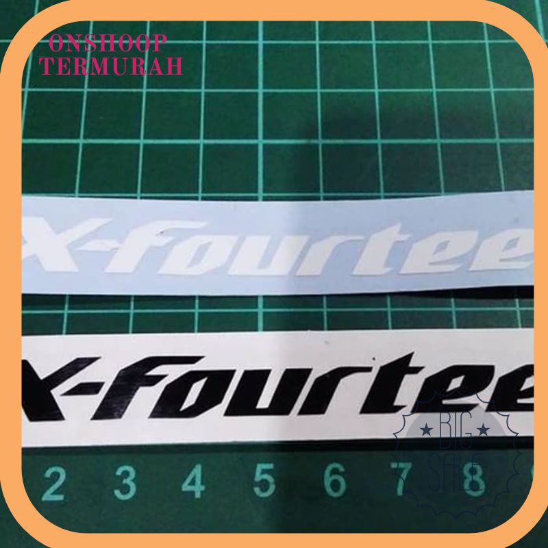 Termurah Cutting Sticker X-Fourteen 10cm x14 shoei Terlaris