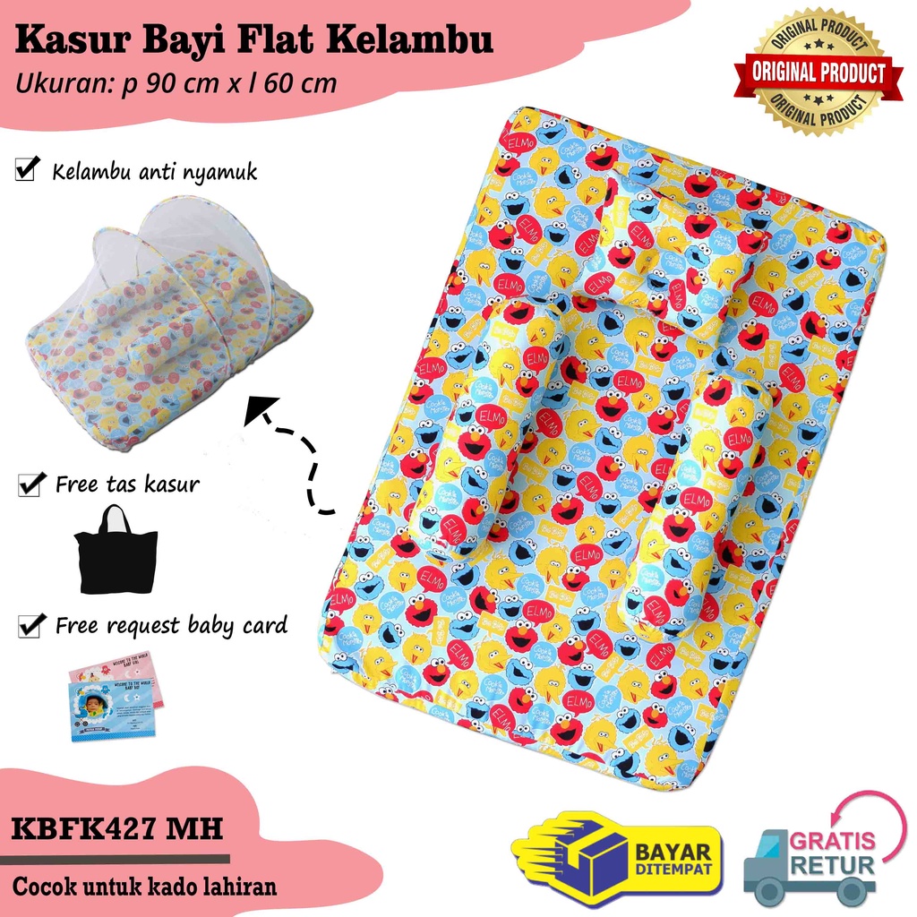 Kasur Bayi Flat Paket Perlengkapan Bayi Baby Gift Set Kado Lahiran Tempat Tidur Baby-KBFK427MH