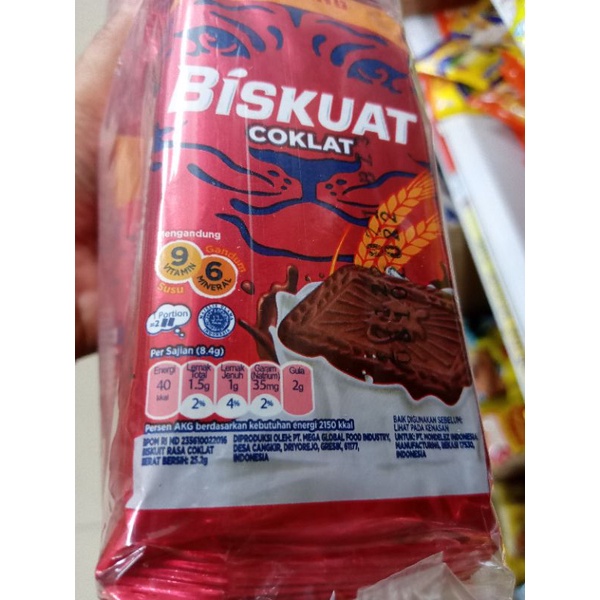 

BISKUIT BISKUAT ISI 20 PCS/MAKANAN RINGAN/CEMILAN BISKUIT COKLAT