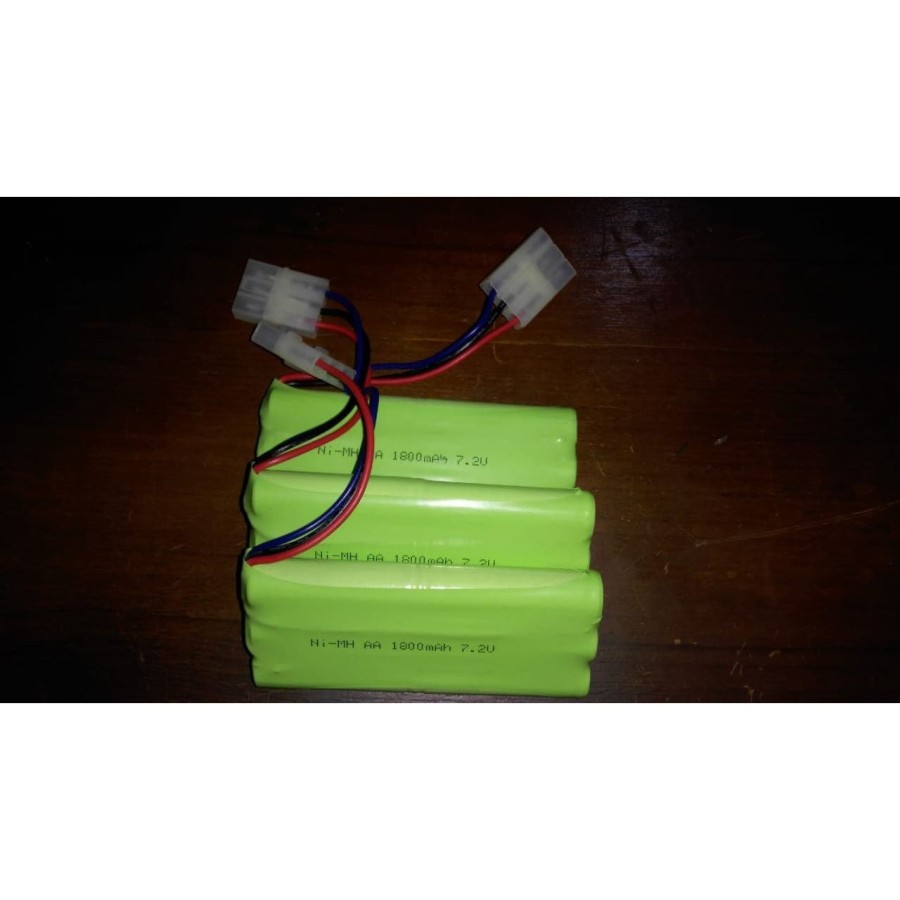 Baterai Batre RC Mobil Remot 7.2V 1800mAh Susun Socket Putih 3pin