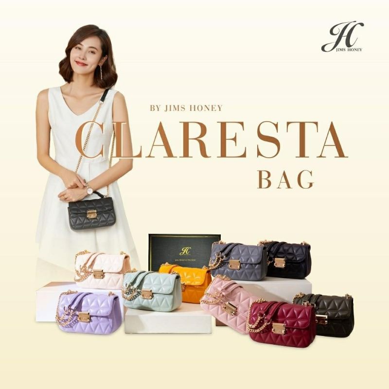 JIMS HONEY CLARESTA BAG / JIMSHONEY CLARESTA / JH CLARESTA ORIGINAL TAS WANITA KOREAN BAG