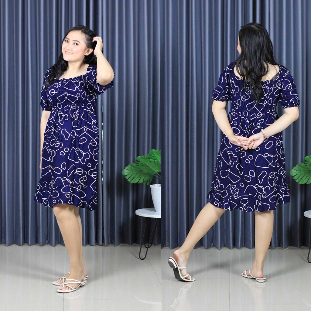 DRES KERUT LILY STANDAR  / DRES KERUT TANGAN BALI (pilih motif)