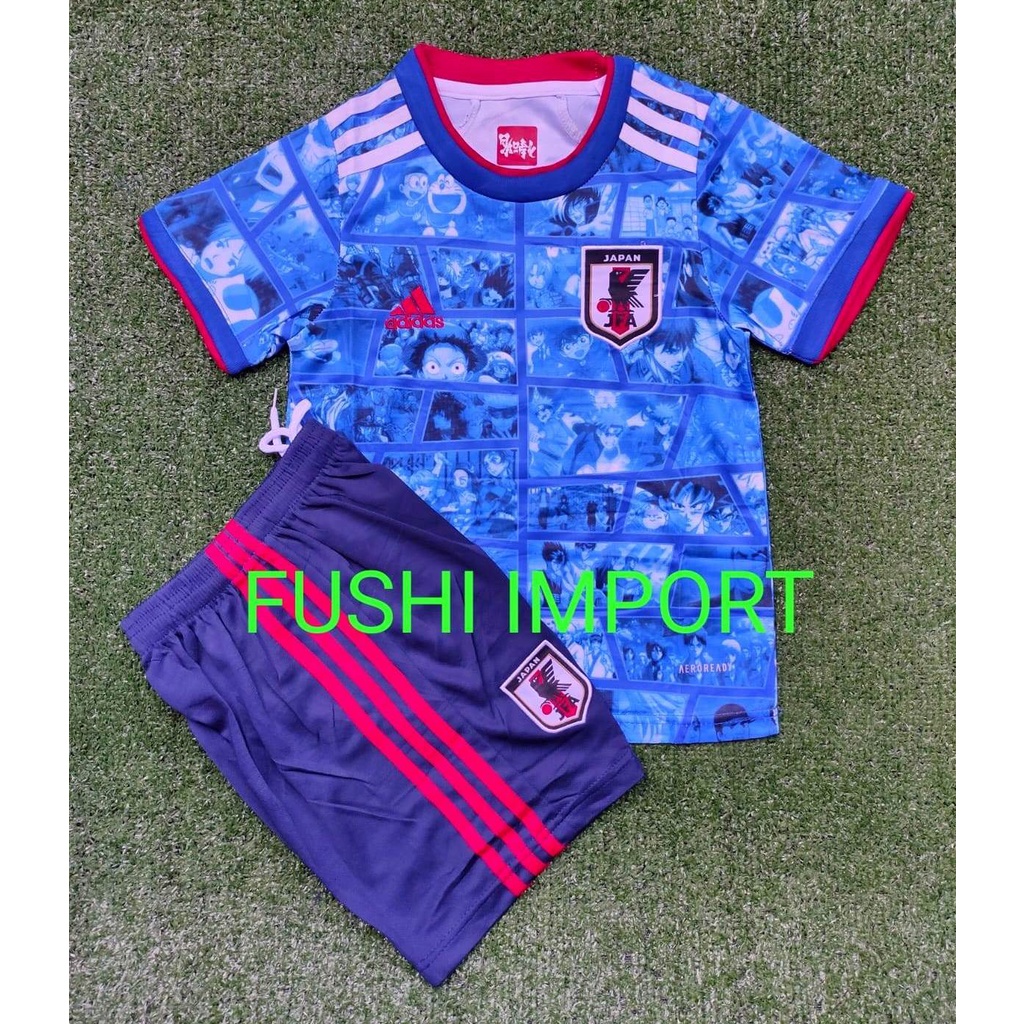 Setelan Jersey Baju Bola Jepang Special Anime Kids Anak 2021 2022 Fullset Satu Set Grade Ori