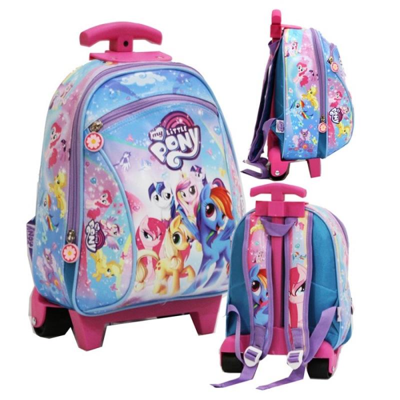 Tas Troli Anak Cewek Gambar Karakter Lucu Tas Anak Sekolah Paud Sd Tk Tas Dorong Anak Cewek Tas Trol