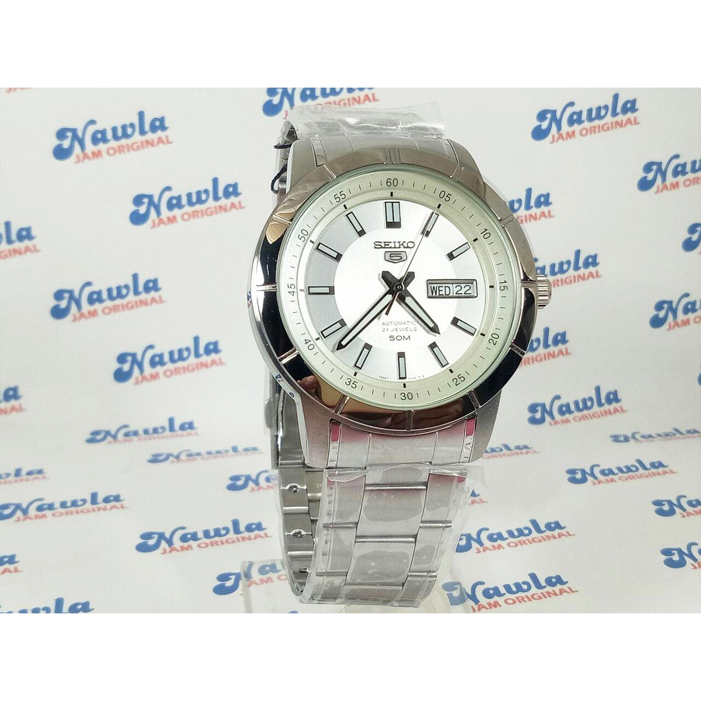 Seiko 5 Automatic SNKN51K1 Silver Dial - Jam Tangan Pria SNKN51