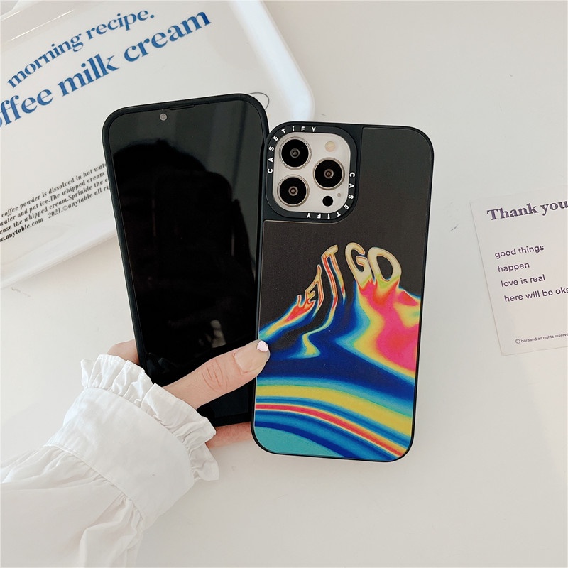 Soft case Silikon TPU pastel aurora Cover Iphone 13 12 11 Pro max x xs xr xsmax 8 7 plus