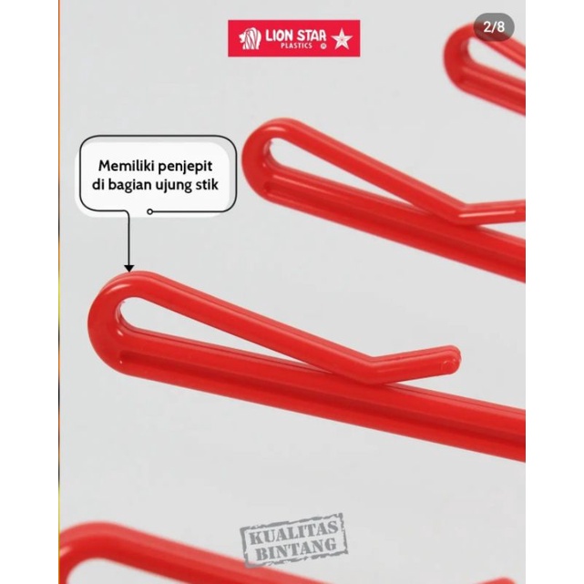 Lion Star Folding Hanger Gantungan Jemuran 30 Stick