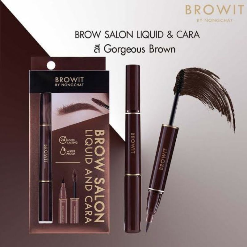 (READY) BROWIT BY NONGCHAT (TERMURAH) Brow salon liquid and cara original THAILAND