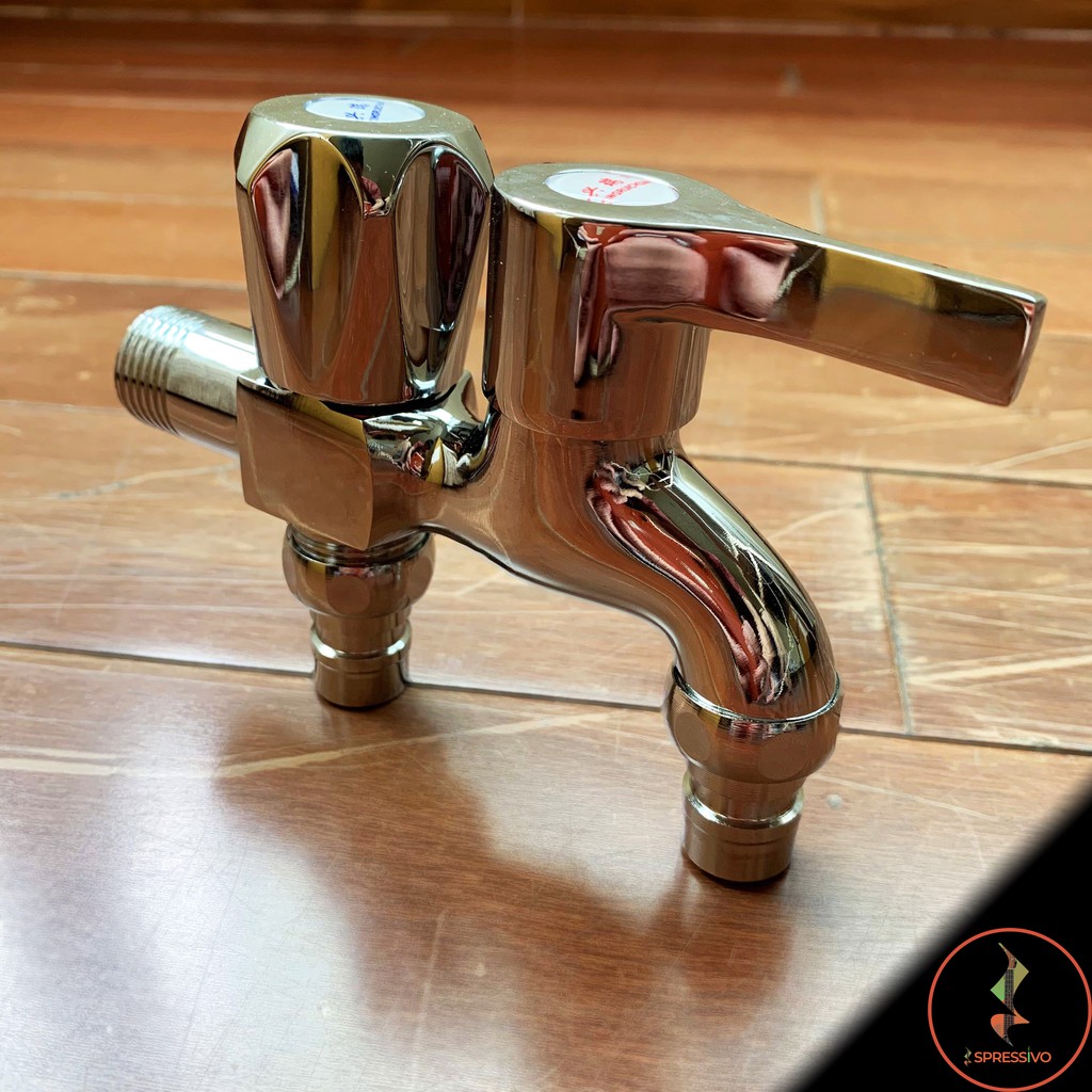 Keran multifungsi 2in1 Dua Kepala Kitchen Faucet Kuningan Anti Karat Alloy