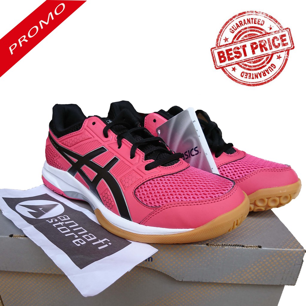Sepatu Badminton / Tenis Meja Wanita Asics Gel Rocket 8 B756Y-1990