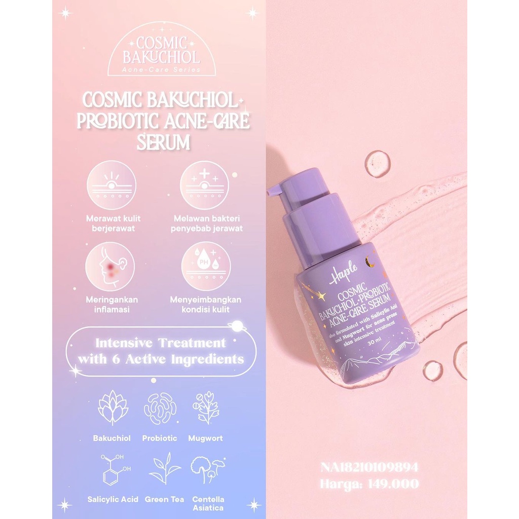 Haple Cosmic Bakuchiol + Mugwort Acne Care Series