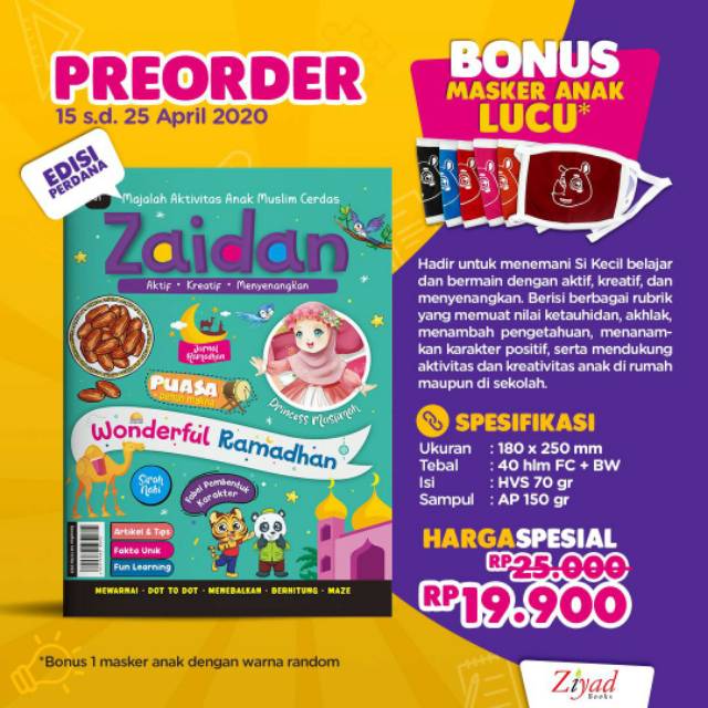 Ready Majalah Aktivitas Anak Muslim Cerdas