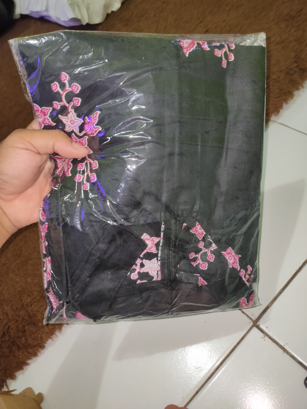M-l-xl-xxl Batik Tunik Wanita Asj Sa Hrb026 Kenongo Pekalongan Sogan Tulis