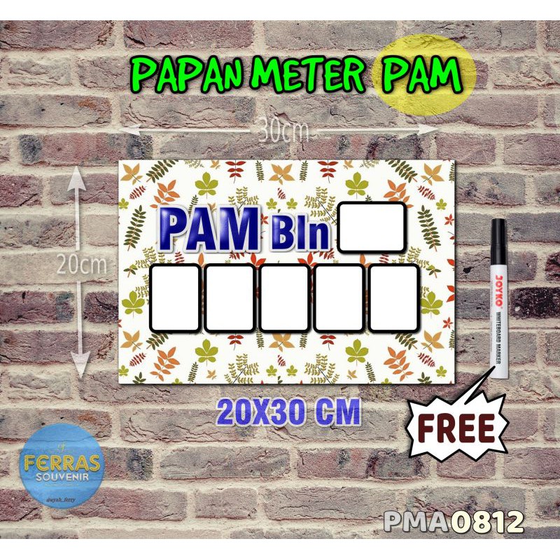 

Ferras Papan Meter Listrik PLN PAM motif Unik - Flower 12