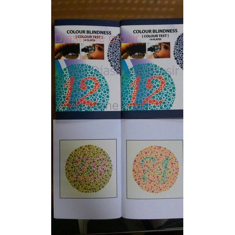 Buku Ishihara 14 Plates / Buku Tes Buta Warna