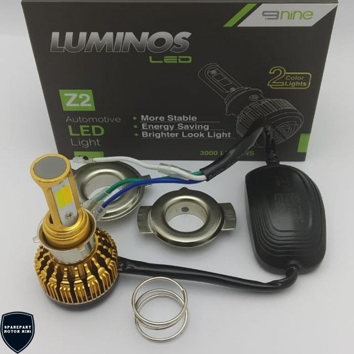 Lampu Depan LED Luminos Z2 2 Warna Putih Kuning Semua Motor Spareparts Motor