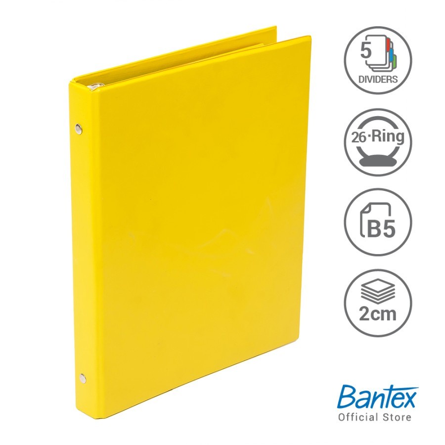

BUKU BINDER NOTE B5 BANTEX 1326 WARNA LEMON