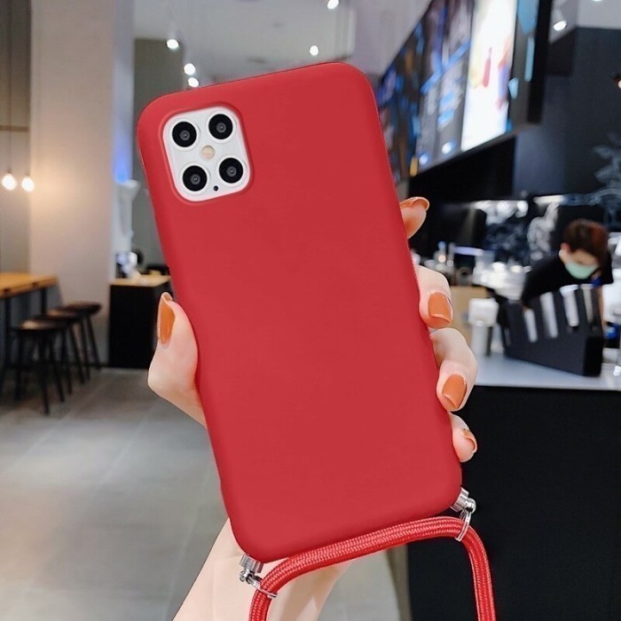 HUAWEI NOVA 5T SILIKONE CASE LANYARD TALI SEWARNA