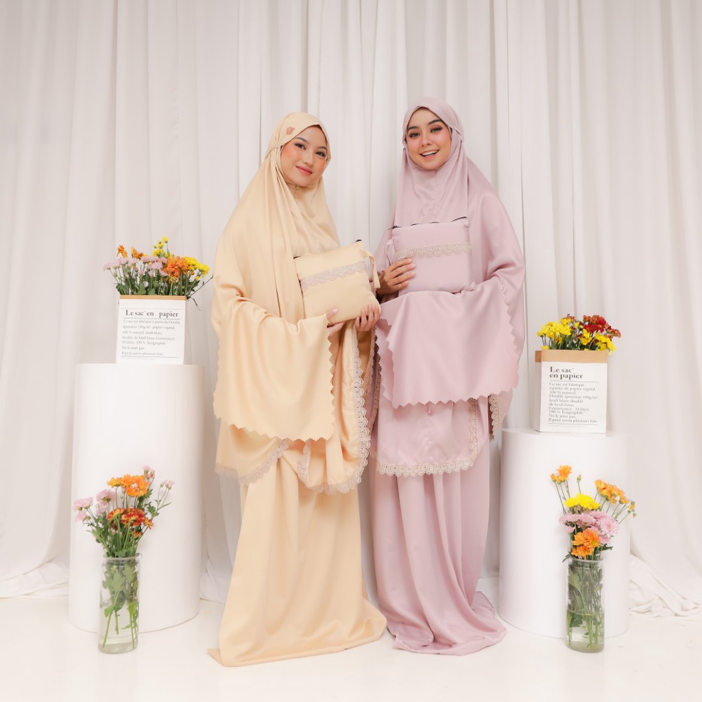 MUKENA TRAVELING 2in1 FULLSET SAJADAH | DIVA SERIES MUKENA FAHIJABLOVE