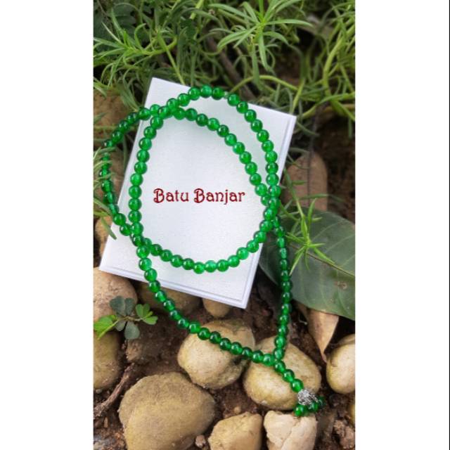 Tasbih batu giok 6mm isi 99
