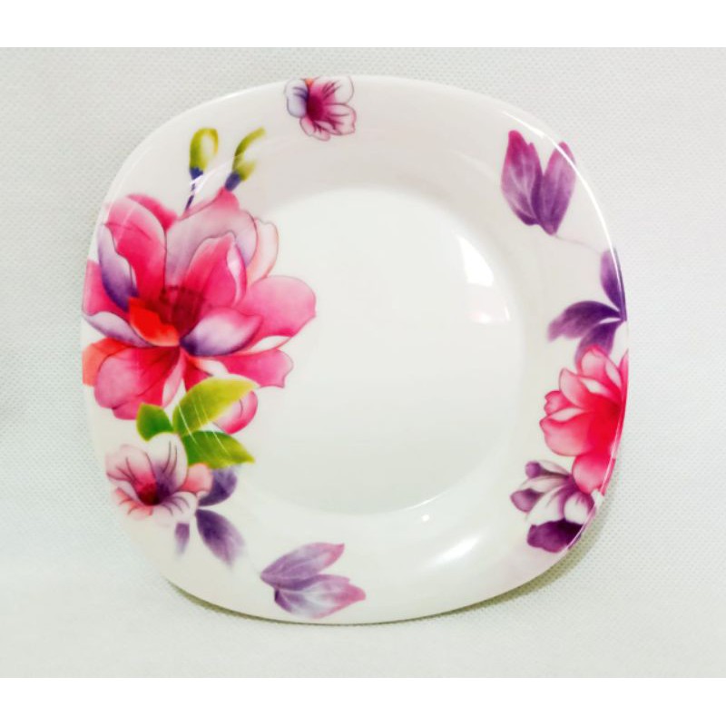 PIRING MELAMIN TATAK MURAH motif / 1/2 LUSIN (6 pcs)