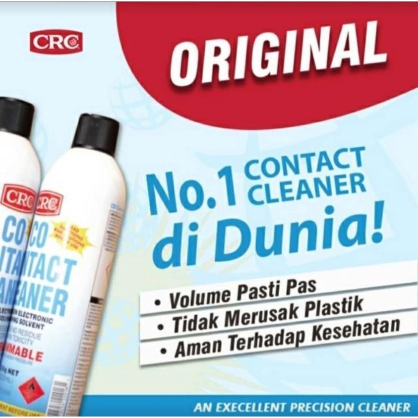 CRC Contact Cleaner Non Residue BUKAN Pelumas | Pembersih Kotoran ringan pada peralatan elektronik / part dalam komputer laptop