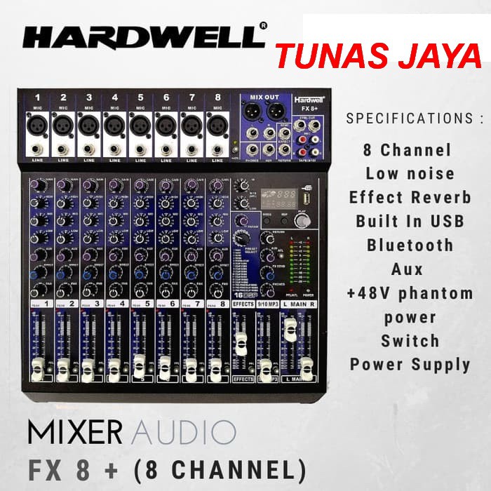 Mixer Audio HARDWELL FX 8+