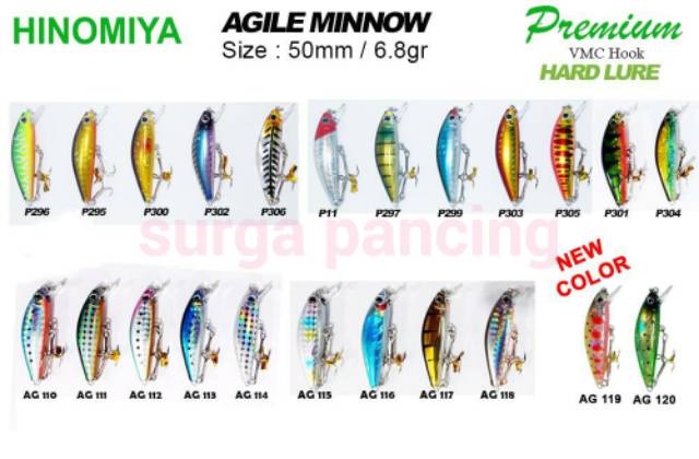 Umpan Lure hinomiya UL agile