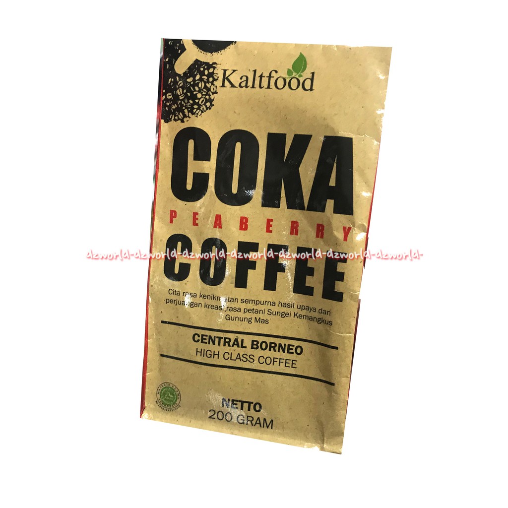 Kaltfood Coka Peaberry  200gr Coffee Central Borneo Kopi Bubuk High Class Coffe Kalt Food