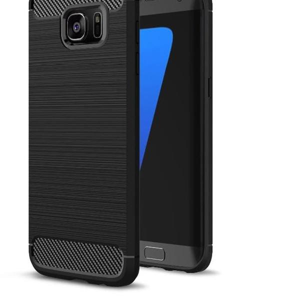 6.6 PROMO SAMSUNG S8/S8+/S7 EDGE/S7 FLAT/S6 EDGE/S6 EDGE PLUS/S6 FLAT CASE SOFTCASE IPAKY BLACK CARB