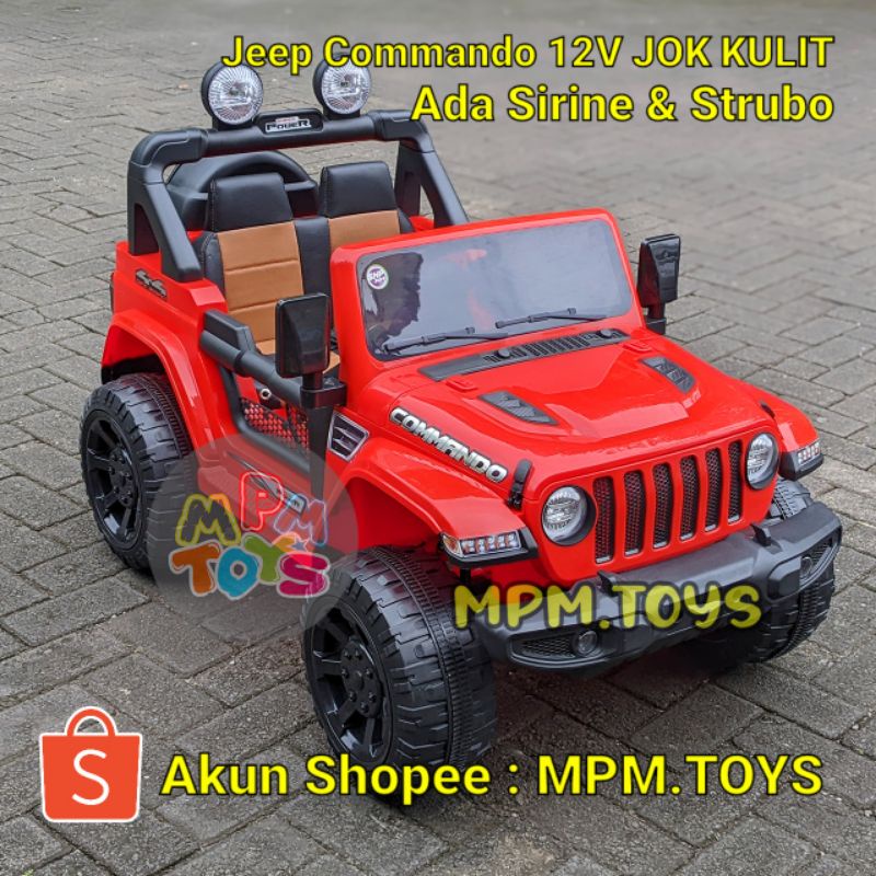 Mainan Mobil Aki Anak JEEP COMMANDO JEEP AKI 12V MPMToys SHP Volta 5088 ORIGINAL GARANSI MESIN 18 BU