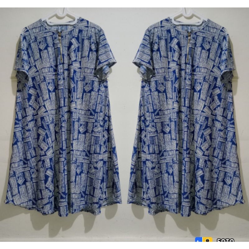 DASTER KHALILA JERSEY KOREA SUPER JUMBO BUSUI DRESS MENYUSUI