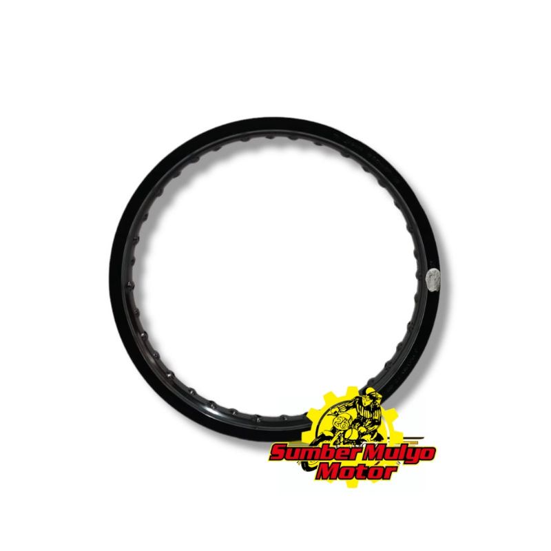 VELEG ALUMUNIUM MEREK TK RACING ORIGINALTYPE WM SHAPE WARNA HITAM UKURAN 160 RING 15 HOLE 36H