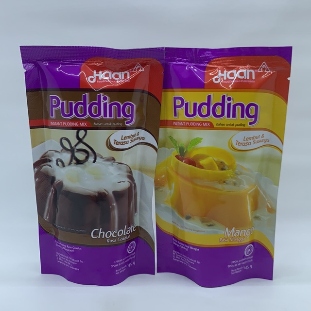 

Haan Pudding Instant Pudding Mix POUCH COKLAT MANGGA 145gr