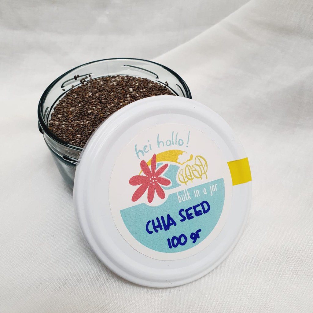 

Organic Chia Seeds 100 gr / Biji Chia Organik [HeiHallo Bulk in a Jar]