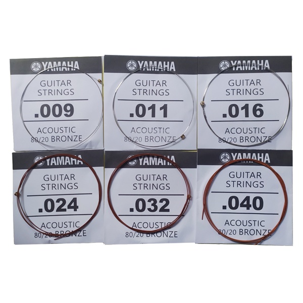 Senar Gitar Yamaha Bronze FB12 009 Akustik 1 Set isi 6 Senar Free Pick Gitar