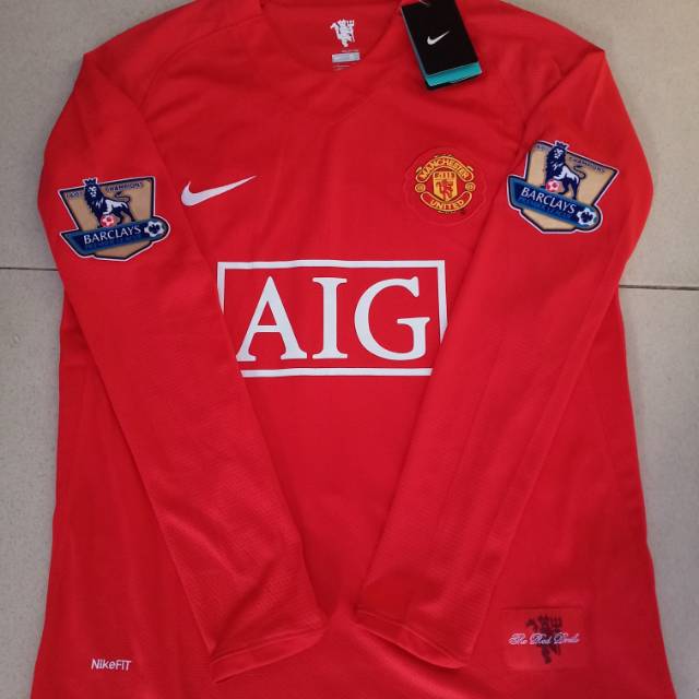 Jersey original manchester united home 2007/2008