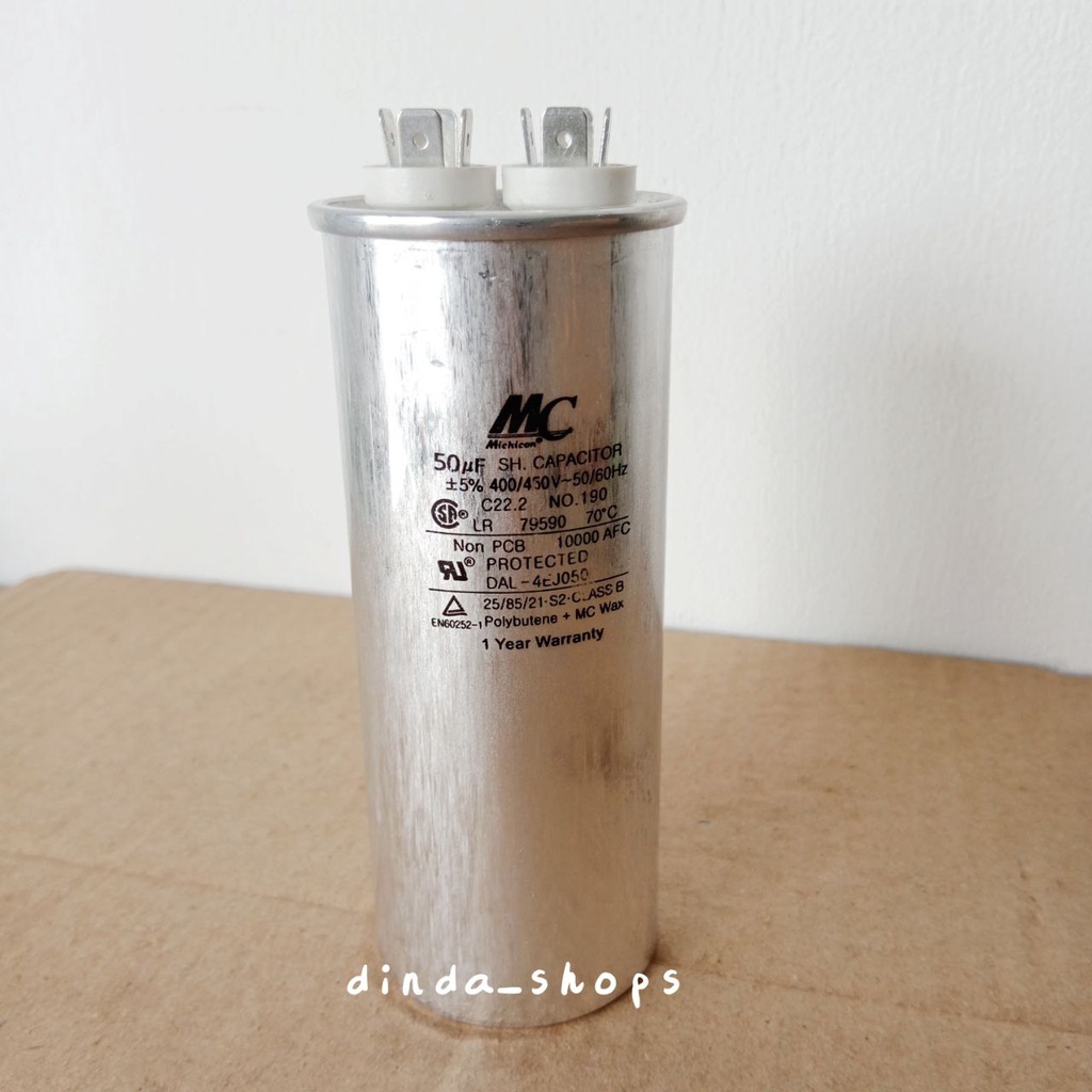 KAPASITOR AC / CAPACITOR AC 50 MIKRO / 50 uF (MERK MC)