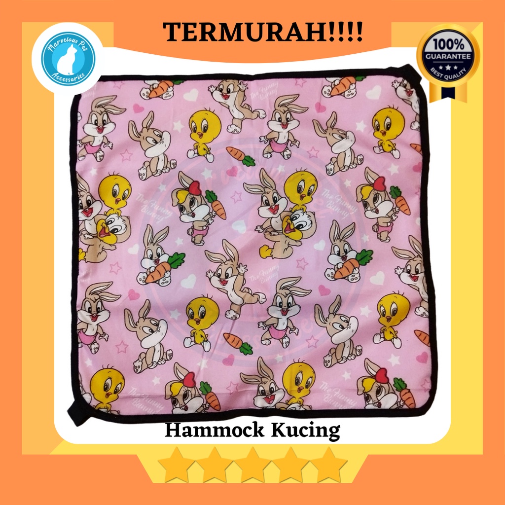 Tempat tidur Ayunan kucing gantung / cat hammock / ayunan kandang kucing-Looney Tunes