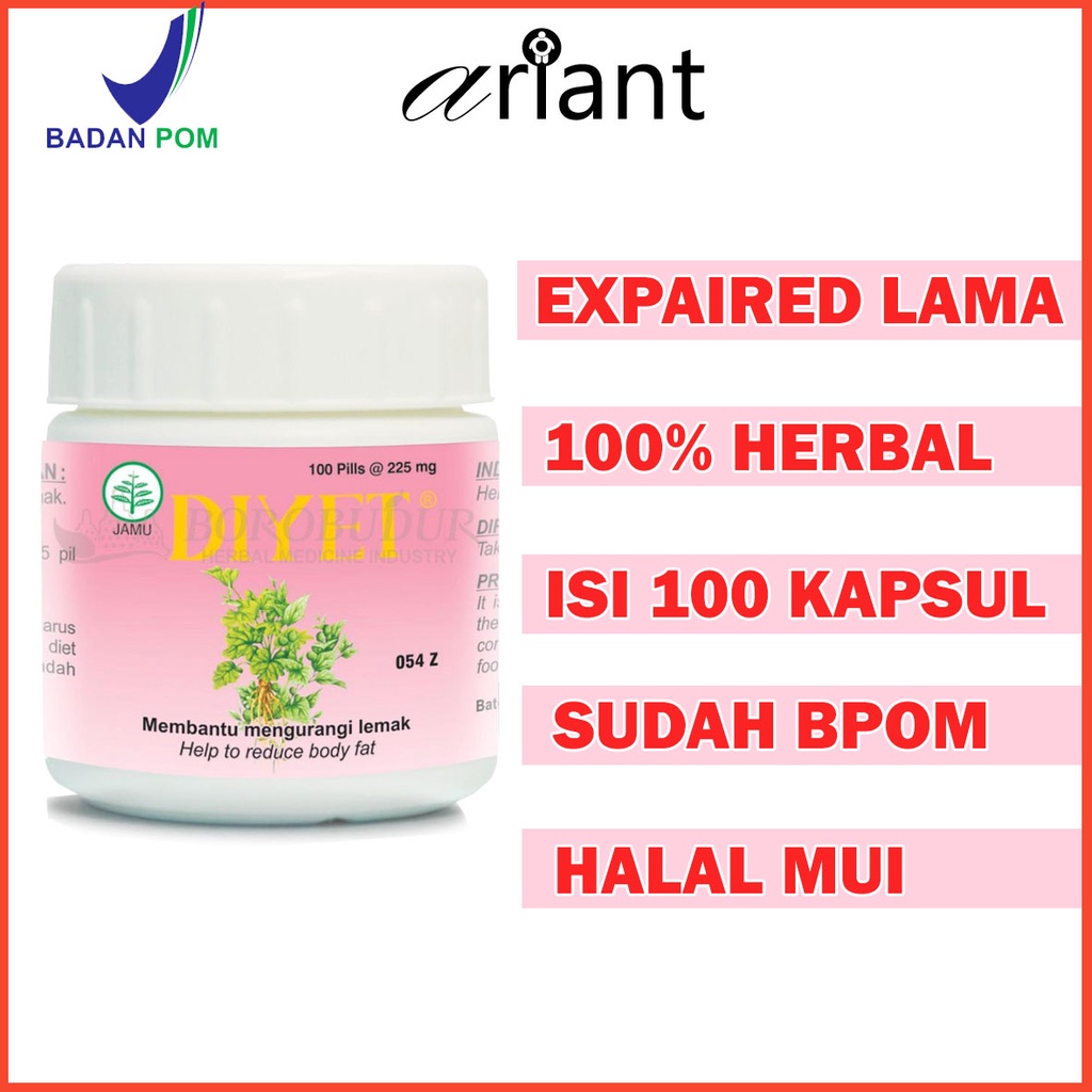 Obat Pelangsing Badan Herbal DIYET BPOM Ampuh Minuman Jamu Pelakor