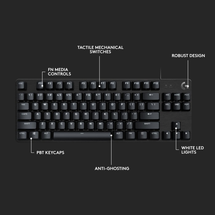 Logitech G413 SE Keyboard Gaming TKL Mechanical Tactile