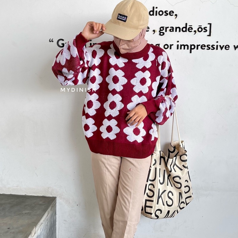 Dara Daisy Blouse - Atasan Blouse Motif Bunga Wanita