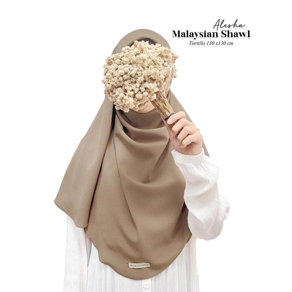 JPK.25Au22ғ ▪ ALESHA SHAWL MALAYSIA / OVAL SQUARE MALAYSIA / HIJAB CURVE / HIJAB SYAR'I